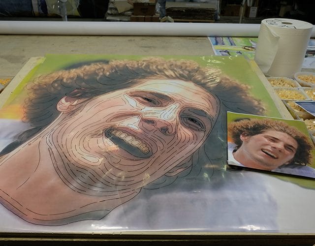 Lavorazione del mosaico